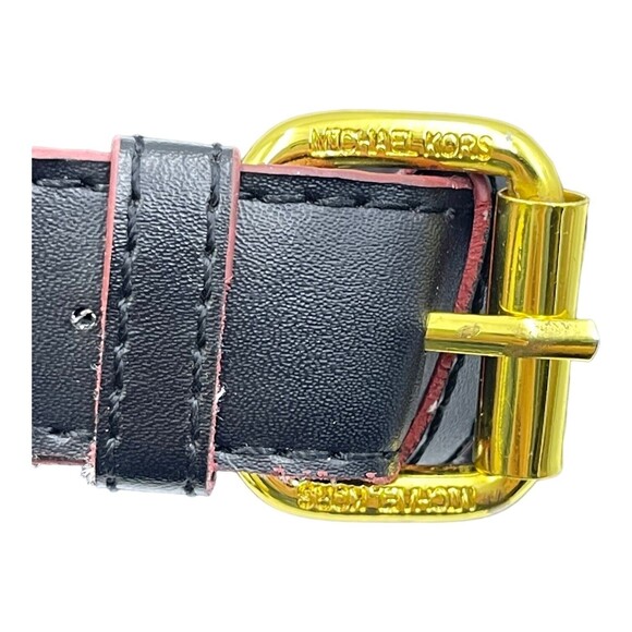 Michael Kors Signature Handbag all Black with Gold Trim Striking- Broken Zipper - Picture 4 of 6